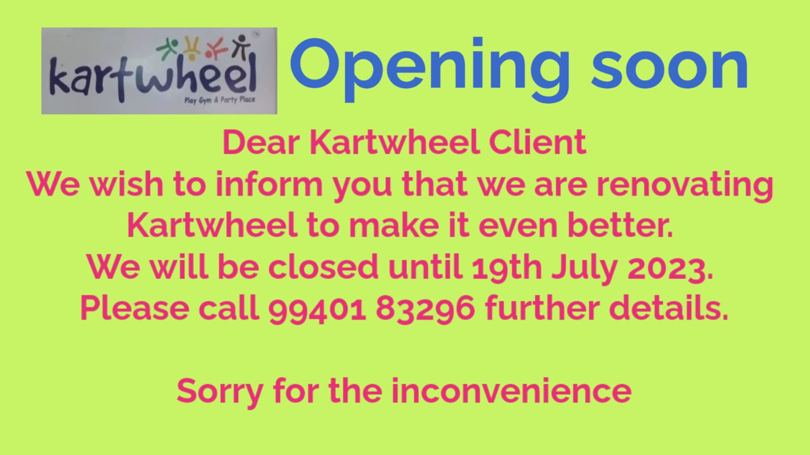 announcement