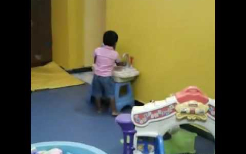 Kartwheel play gym indoor play space